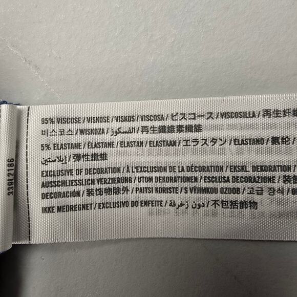 Women's Hollister Blue Tie-Dye Cutout Back Crop Tank Top | Size Small - Picture 9 of 9